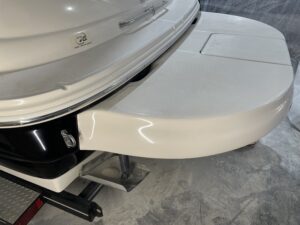 Completed Fiberglass fix on swim deck