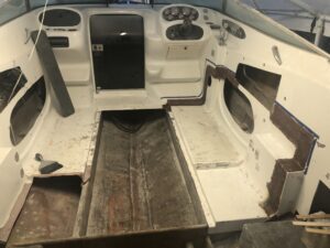 Inside Baja Boat Fiberglass
