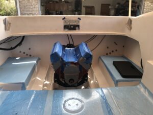 fiberglass done motor installed
